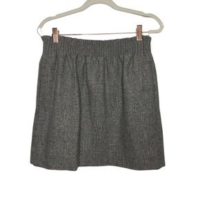 J Crew Grey Wool Blend Skirt Size 6
